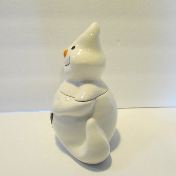 vintage ceramic ghost shape candy jar Halloween fall decor - Picture 5 of 10
